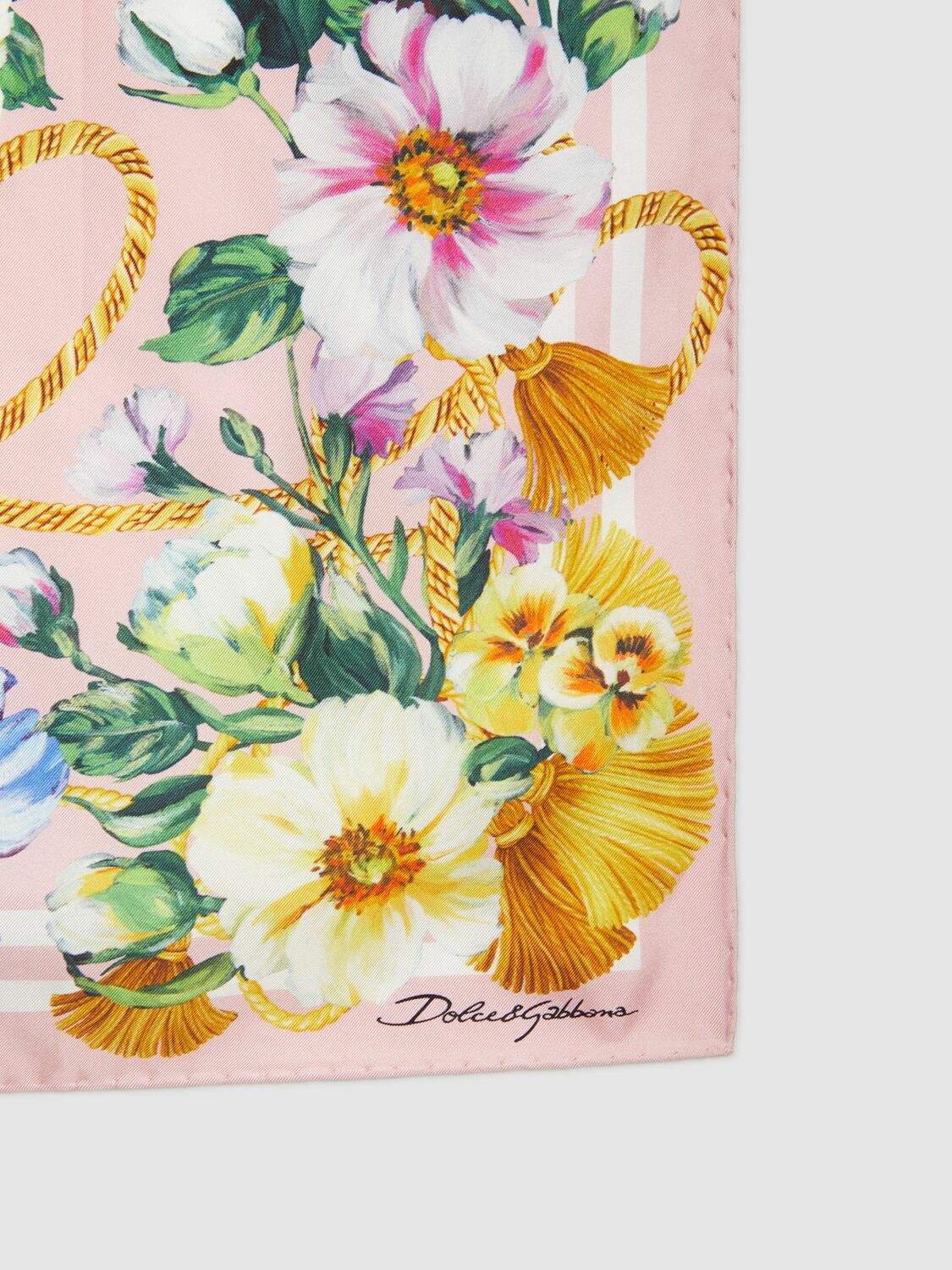 DOLCE & GABBANA Printed Silk Twill Scarf Dolce & Gabbana