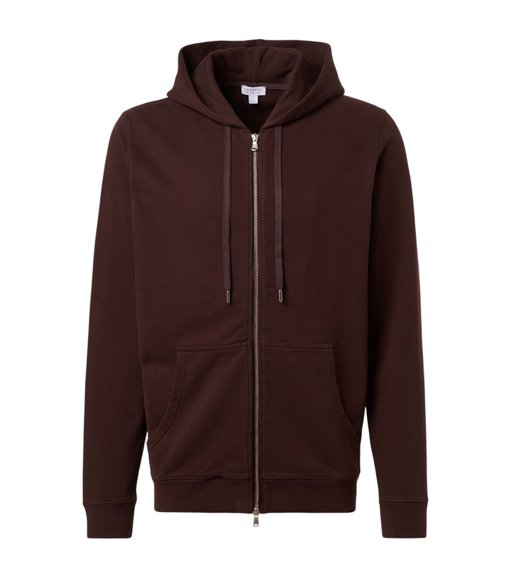 Photo: Sunspel Loopback cotton hoodie