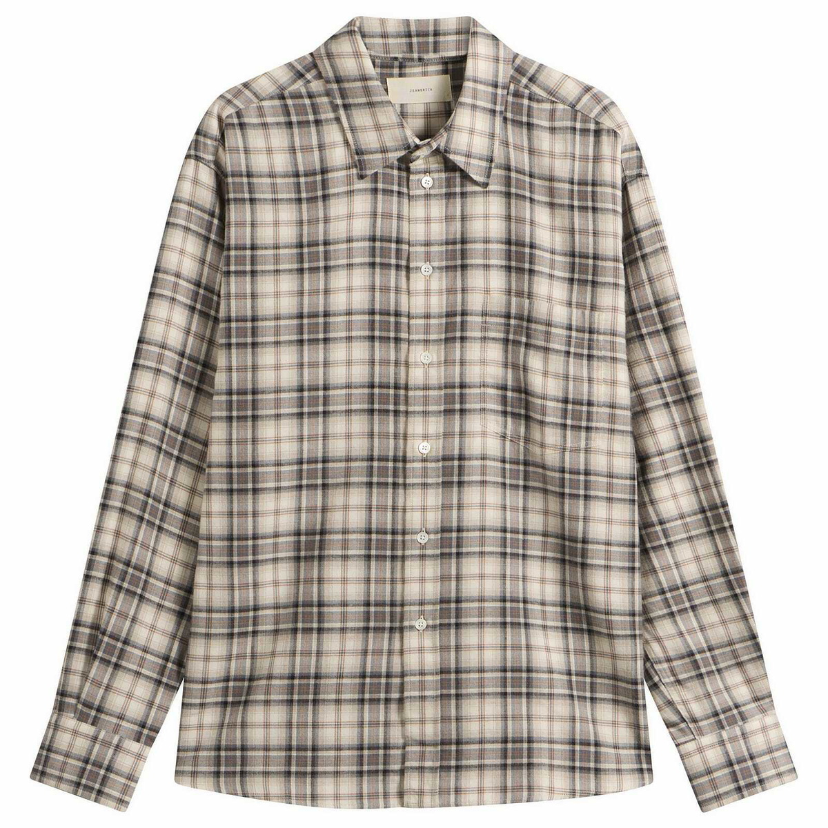 Jeanerica Men's Byron Shirt in Brown Flannel Check