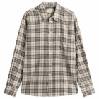 Jeanerica Men's Byron Shirt in Brown Flannel Check