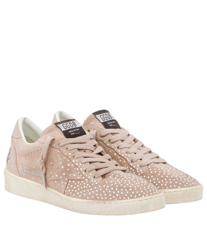 Photo: Golden Goose Ball Star embellished suede sneakers