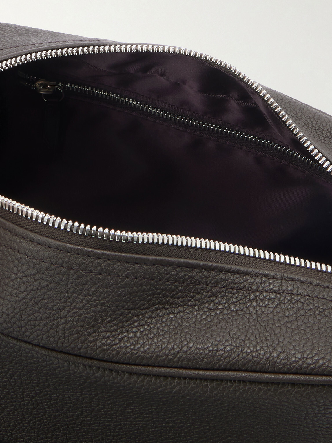 Métier - Full-Grain Leather Wash Bag - Brown