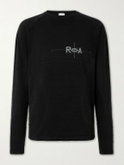 ROA - Logo-Embroidered SENSIL® Breeze T-Shirt - Black