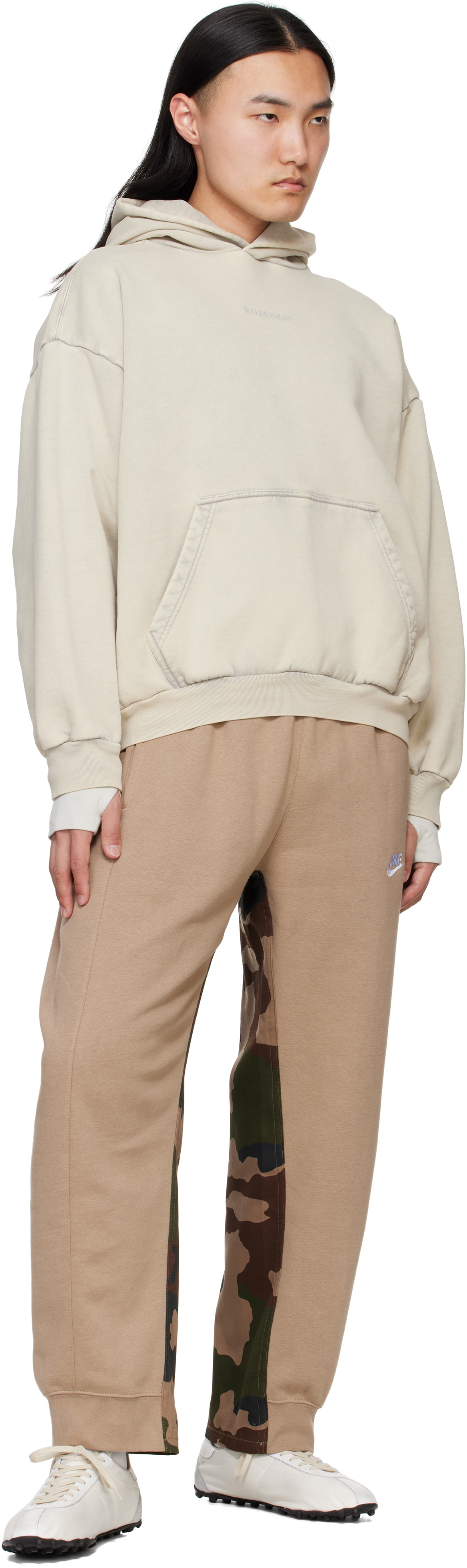 Bless Beige & Khaki Camo 'Overjoggingcamouflague' Sweatpants Bless