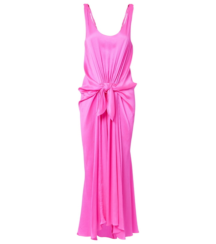 JW Anderson Off-White Linen Diamante Cut-Out Dress JW Anderson