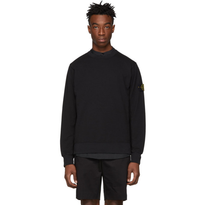 Photo: Stone Island Black Panelled Sweatshirt