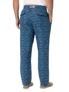 MC2 Saint Barth Man Printed Linen Calais Pants With Drawstring