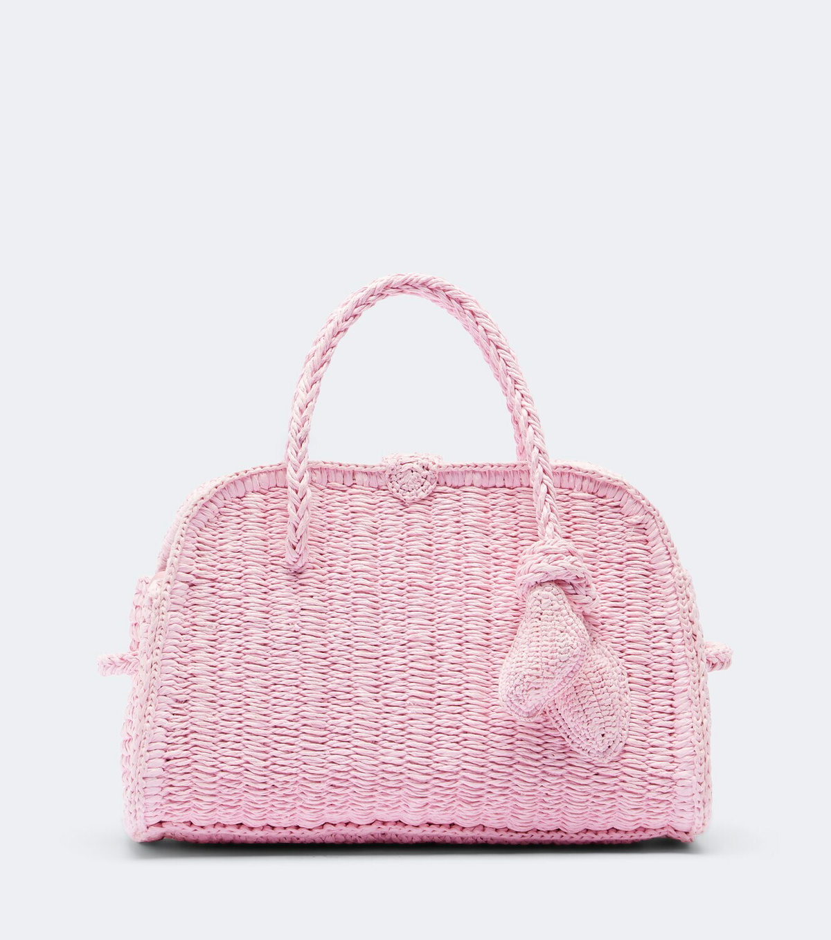 Jacquemus Turismo Small raffia-effect bowling bag