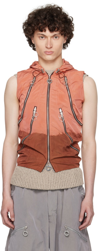 Photo: Charlie Constantinou Red & Brown Multi Pocket Vest
