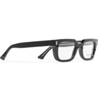 Cutler and Gross - Square-Frame Acetate and Silver-Tone Optical Glasses - Men - Black