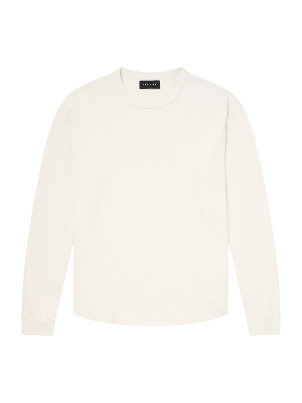 Photo: Les Tien - Thermal Baseball Cotton-Jersey Hem Tee - Neutrals