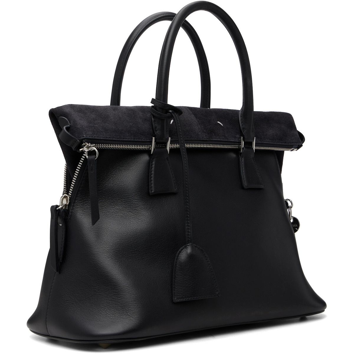 Maison Margiela Black 5AC Soft Medium Tote