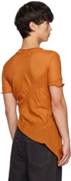 khanh brice nguyen SSENSE Exclusive Orange Scar T-Shirt