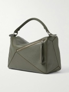 LOEWE - Puzzle Edge Large Logo-Debossed Full-Grain Leather Messenger Bag