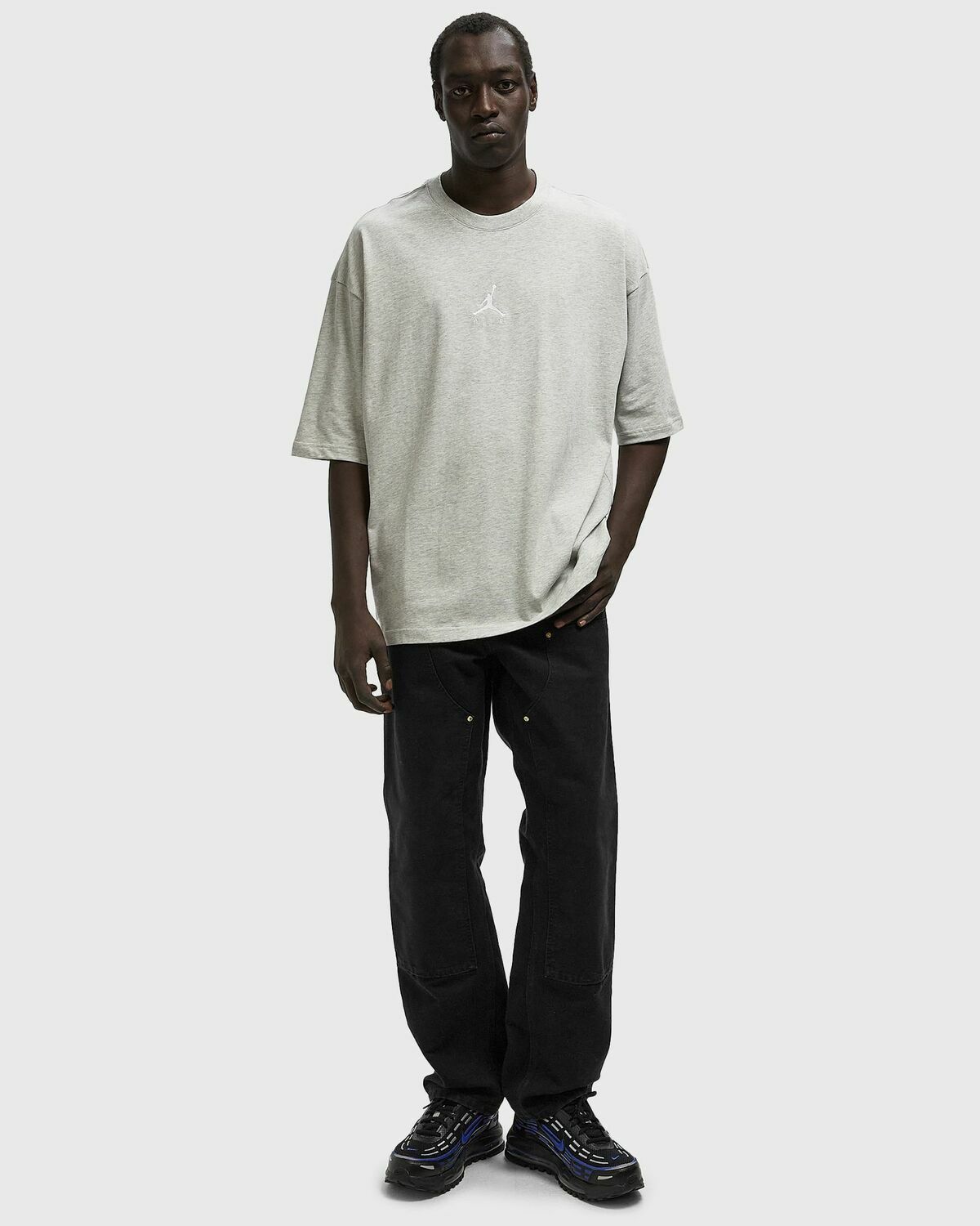 Jordan FLT ESS OVSZ SS CREW Grey Mens Shortsleefe