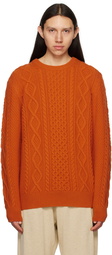 Ghiaia Cashmere Orange Pescatore Sweater