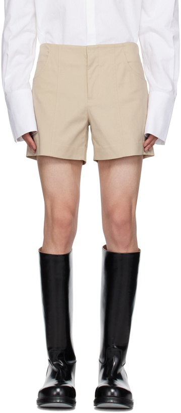 Photo: K.NGSLEY Beige Akers Shorts