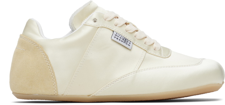 Photo: MM6 Maison Margiela Yellow Satin Factory Sneakers