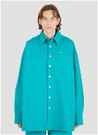 Oversized Denim Shirt in Light Blue