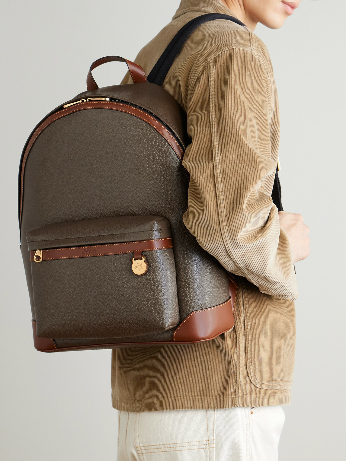 Mulberry - Heritage Leather-Trimmed Eco Scotchgrain Backpack