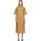 LEMAIRE Tan Reversible Tube Midi Dress