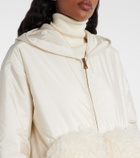 Moncler Paneled zip-up hoodie