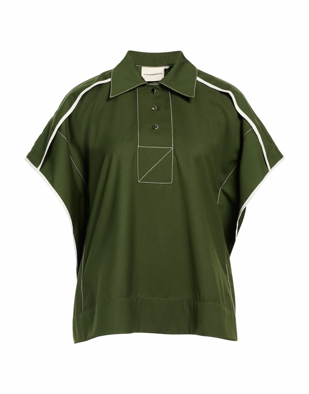 Lovebirds Womens Top Military in Green