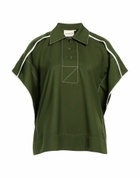 Lovebirds Womens Top Military in Green