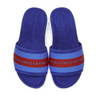 Stella McCartney Blue Logo Slides