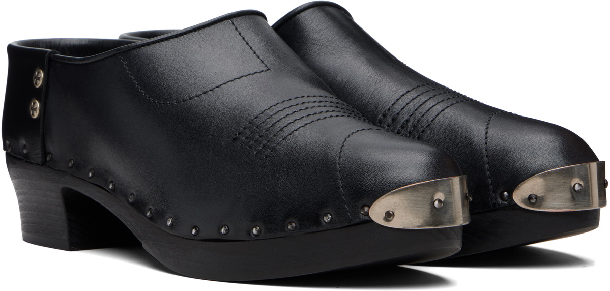 Enfants Riches Déprimés Black Metal Hardware Clogs
