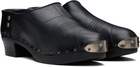 Enfants Riches Déprimés Black Metal Hardware Clogs