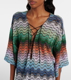 Missoni Wave lamé beach dress