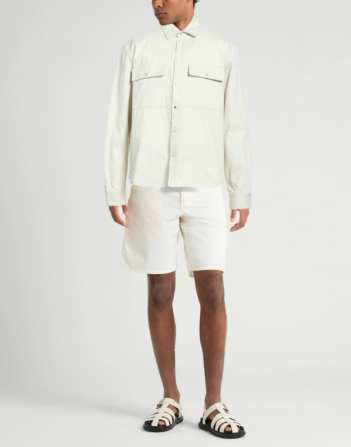 Dsquared2 Icon Mens Denim shirt Light in Grey