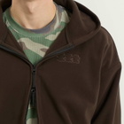 TTT MSW Men's Polartec Logo Fleece Hooded Jacket in Brown
