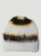 Mohair Beanie Hat in White