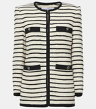 Veronica Beard Foster striped cotton-blend jacket