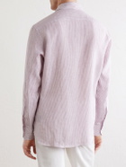 Zegna - Striped Linen Shirt - Pink