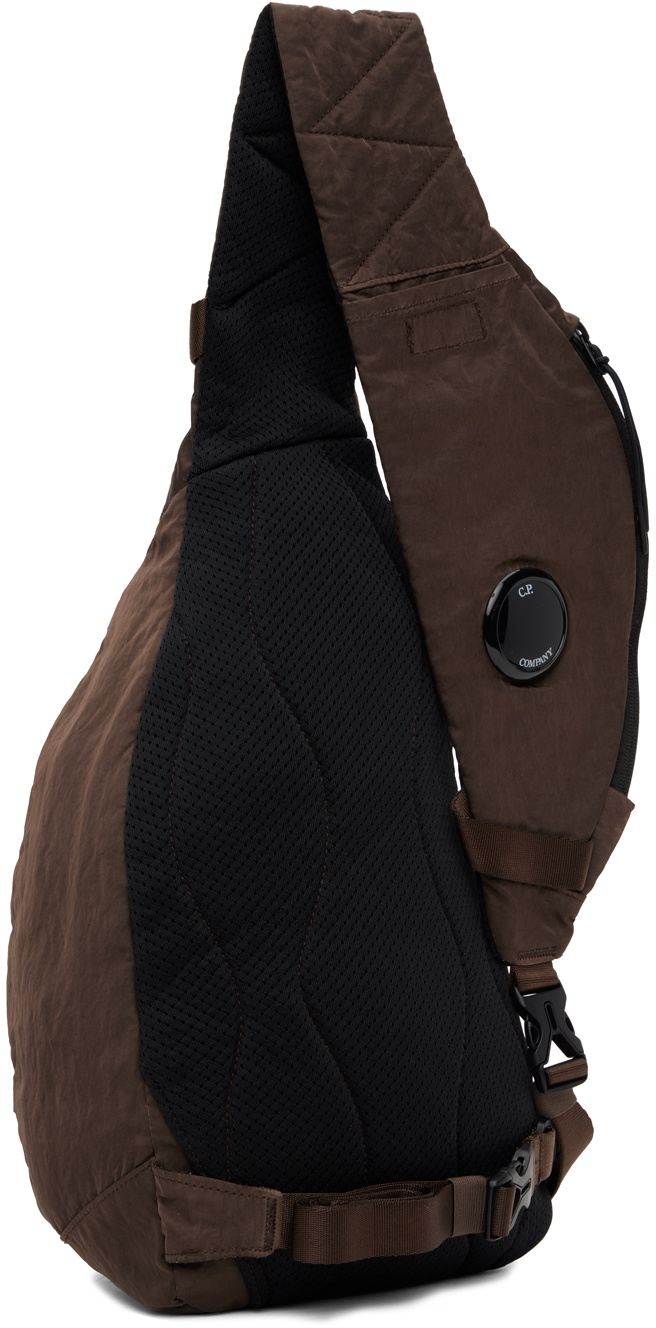 C.P. Company Brown Nylon B Crossbody Bag C.P. Company