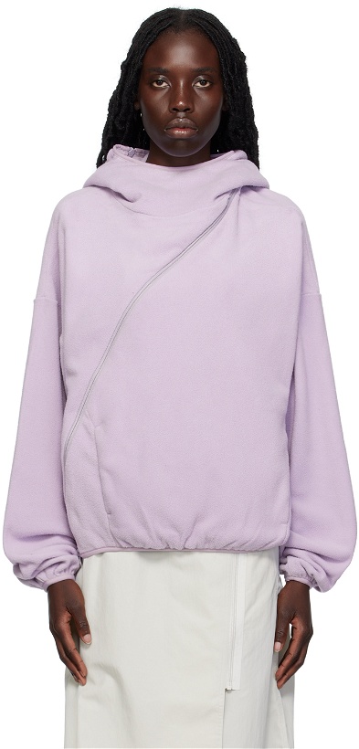 Photo: POST ARCHIVE FACTION (PAF) SSENSE Exclusive Purple Hoodie