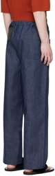 T/SEHNE Navy Wide-Leg Jeans