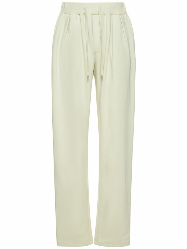 Photo: THE FRANKIE SHOP Pleated Cotton Sweatpants