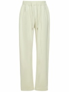 THE FRANKIE SHOP Pleated Cotton Sweatpants