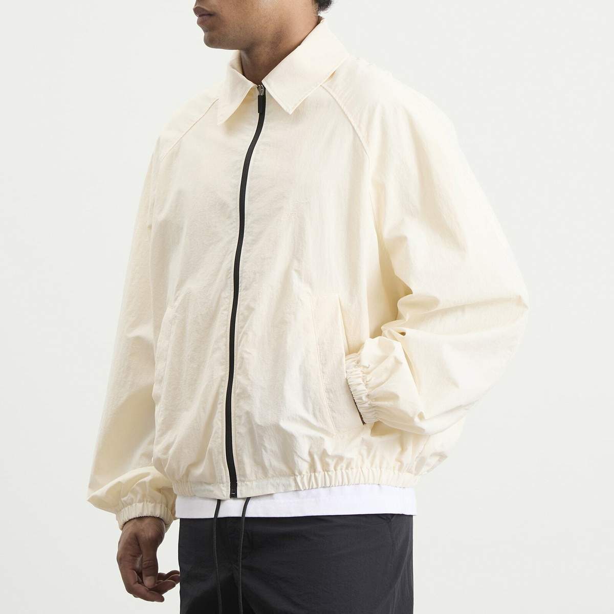 Jacquemus Men's Zip Through Windbreaker in White