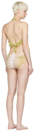 Chet Lo SSENSE Exclusive Multicolor Sunrise One-Piece Swimsuit