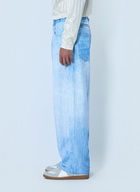 Metalwood Wide-Leg Denim Trousers