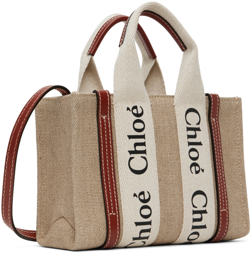 Chloé Beige & Tan Mini Woody Bag