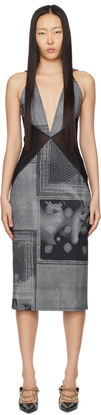 Photo: Miaou Black & White Joan Midi Dress