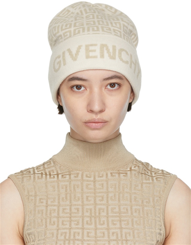 Photo: Givenchy Beige 4G Beanie
