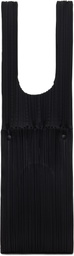 PLEATS PLEASE ISSEY MIYAKE Black Pleats Bridge Tote