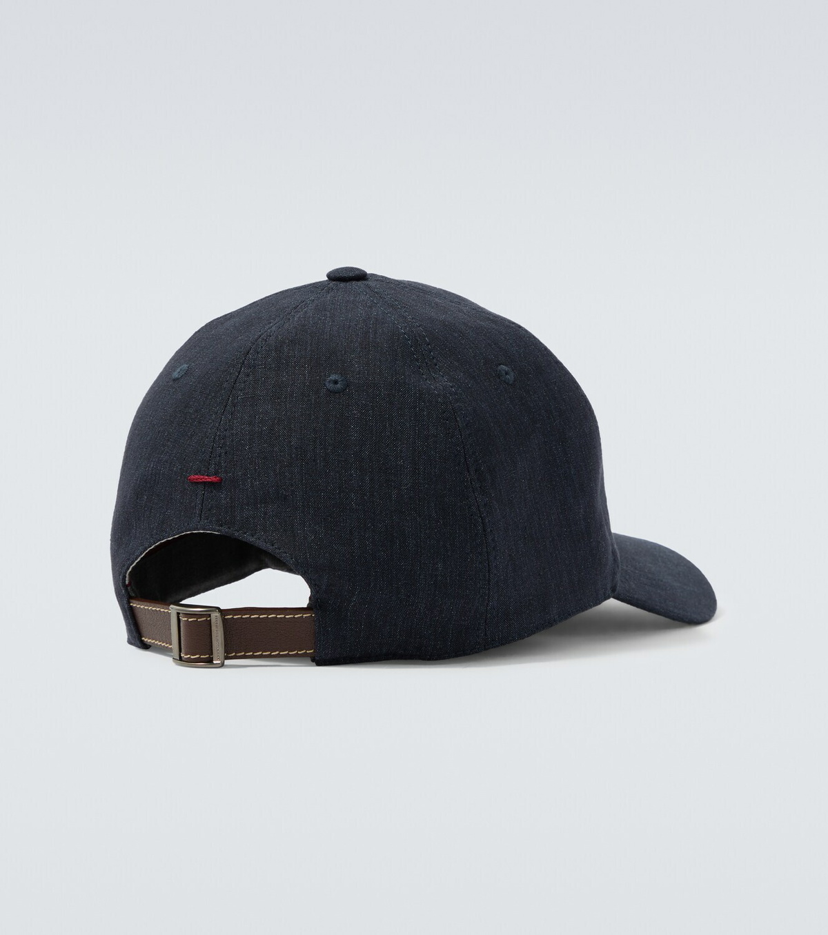 Brunello Cucinelli Embroidered denim baseball cap